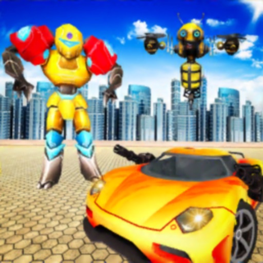 Honey Bee Robot Car Game icon