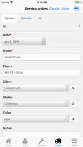 Nano Service Booking screenshot
