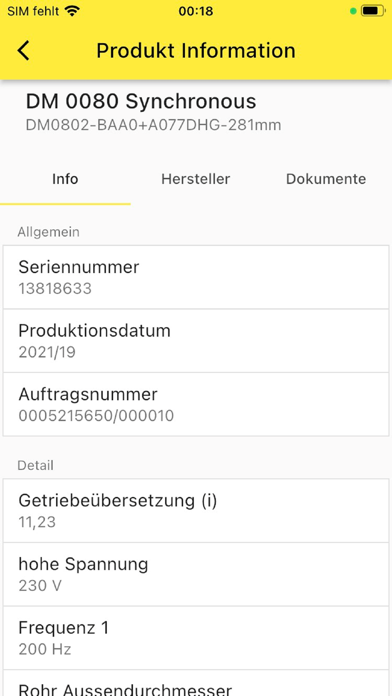 Interroll Product App Screenshot
