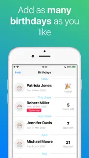 birthday countdown iphone screenshot 1