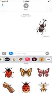 How to cancel & delete insect bugs stickers 1