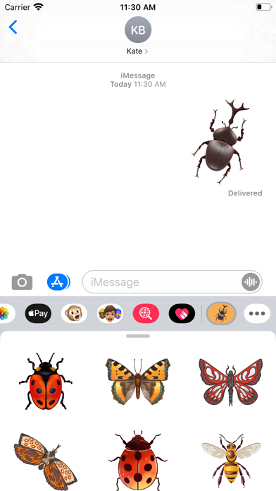 Screenshot #1 pour Insect Bugs Stickers