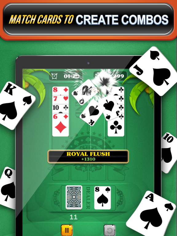 5-Card Solitaire: Match Cards iPad screenshot