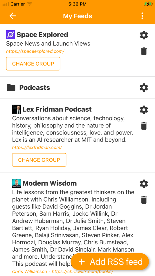 #4. RSS Reader Offline | Podcast (iOS) By: Niklas Baudy