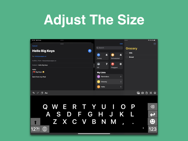 ‎Big Keys Keyboard Screenshot