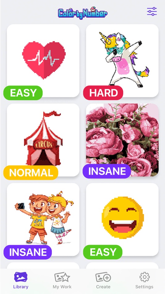 #3. Color by Number∘ (iOS) 由: Impala Studios