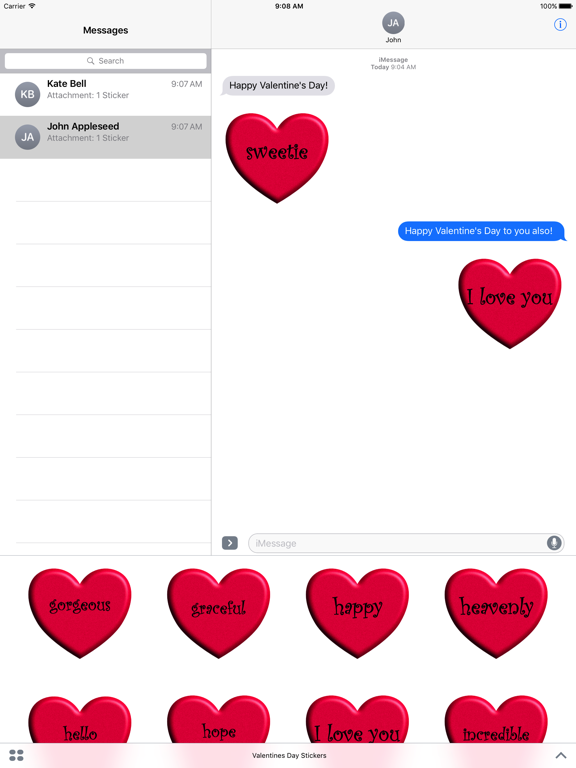 Screenshot #4 pour Valentine's Day Stickies
