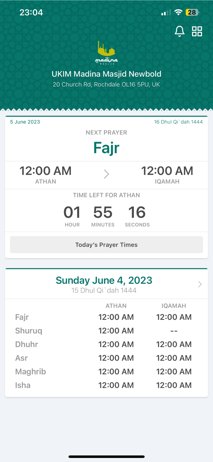 Madina Masjid Newbold