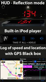 speedometer 55 gps speed & hud iphone screenshot 2