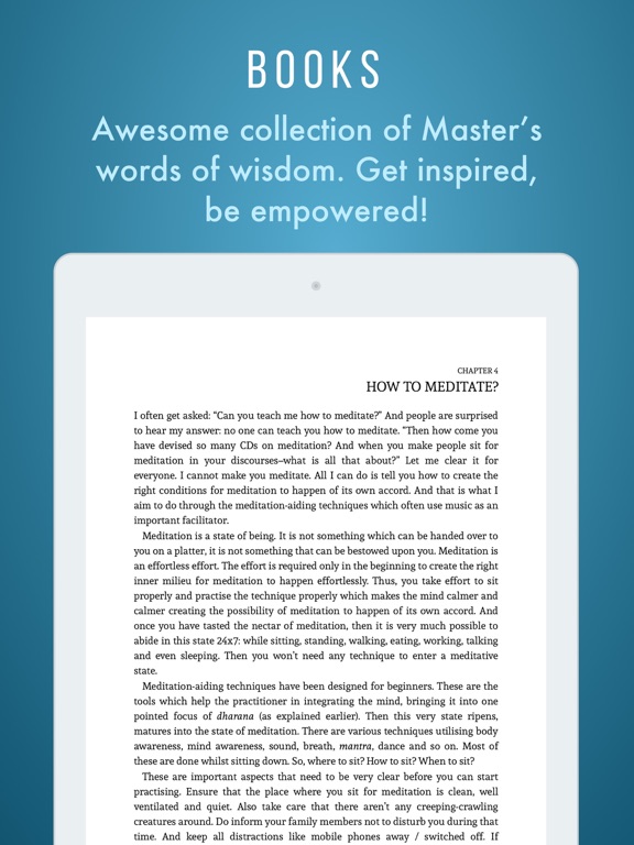 Amrit Varsha: Pearls of Wisdom iPad screenshot 7 - Health & Fitness app