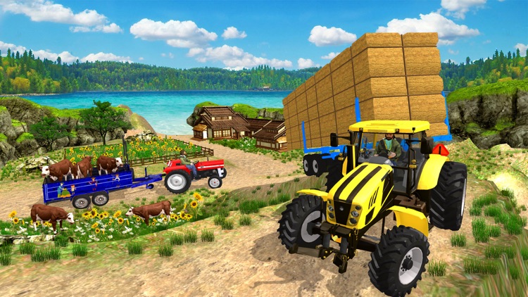 Tractor Trolley Farming Game