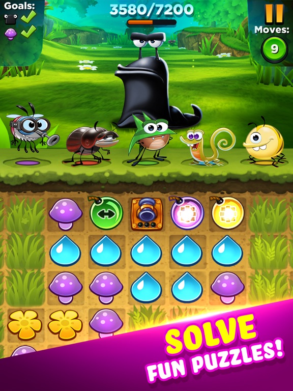 Screenshot #2 for Best Fiends - Match 3 Puzzles