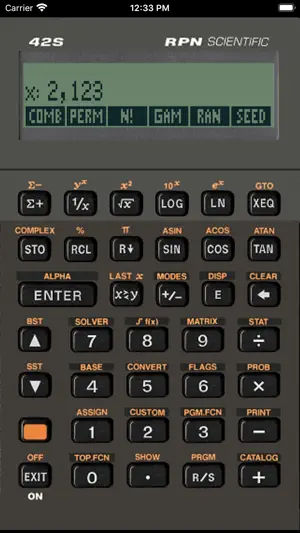 Free42 screenshot 1