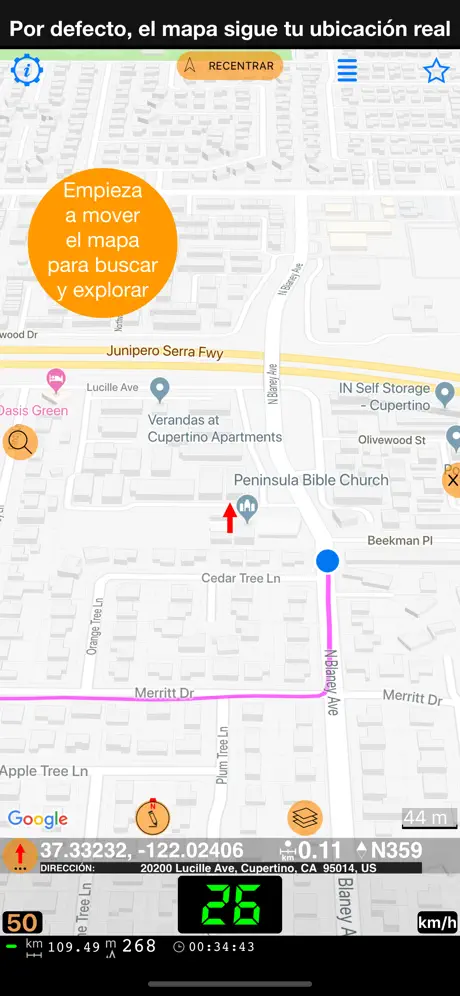 Velocímetro 55 Start. GPS, HUD