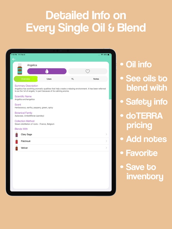 Young Living Oils - MyEO iPad screenshot 4 - Health & Fitness app