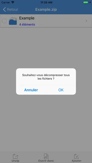 Capture d'écran de IZip Pro - Zip, Unzip, Unrar sur iPhone 2