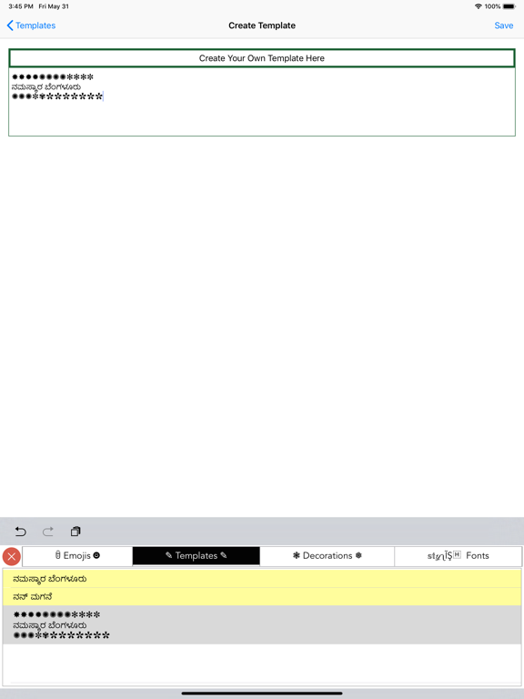 Namma Kannada Keyboard iPad screenshot 7 - Utilities app