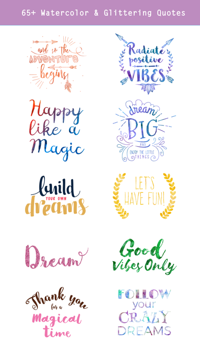 Unicorn Collection & Quotes Screenshot