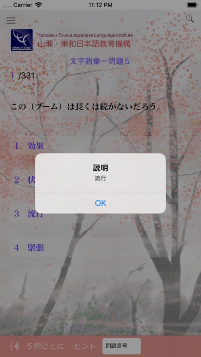 N2 文字語彙問題集 screenshot1