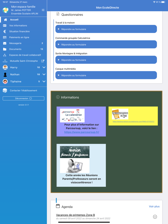 Screenshot #4 pour Mon EcoleDirecte