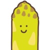 cute asparagus sticker