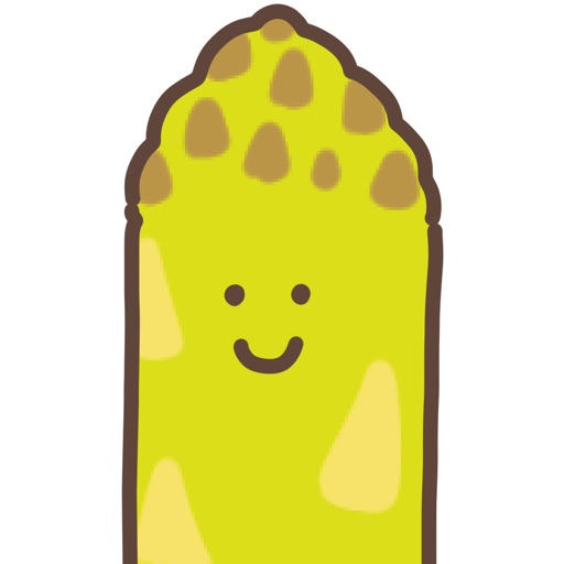 cute asparagus sticker