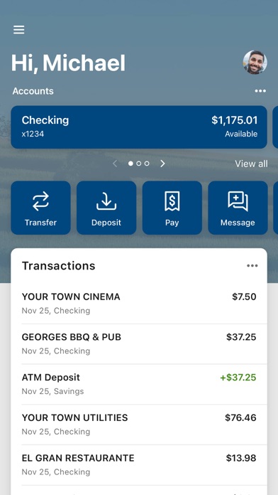 Bank of Millbrook Screenshot