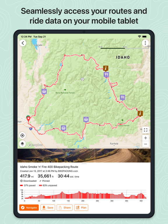 Screenshot #5 pour Ride with GPS: Bike Navigation