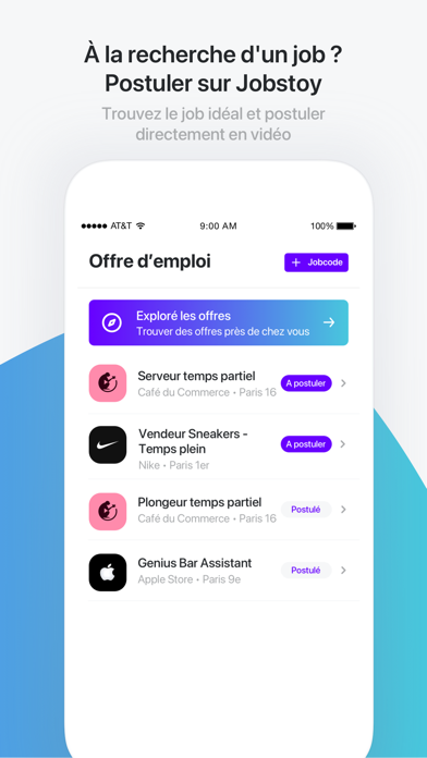 Jobstory Screenshot