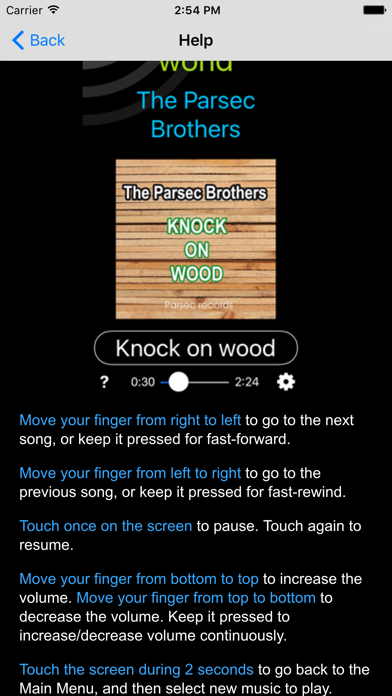 Screenshot #3 pour Gesture Music car player