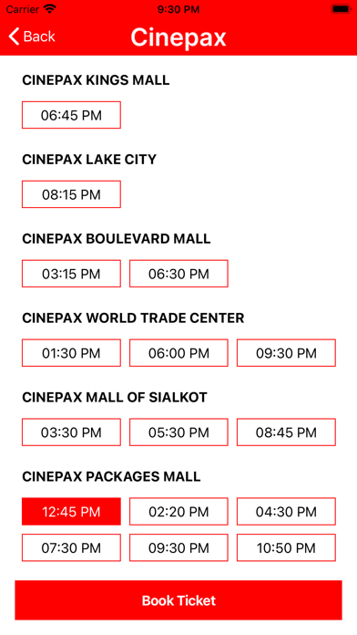 Cinepax - Movie Tickets Screenshot