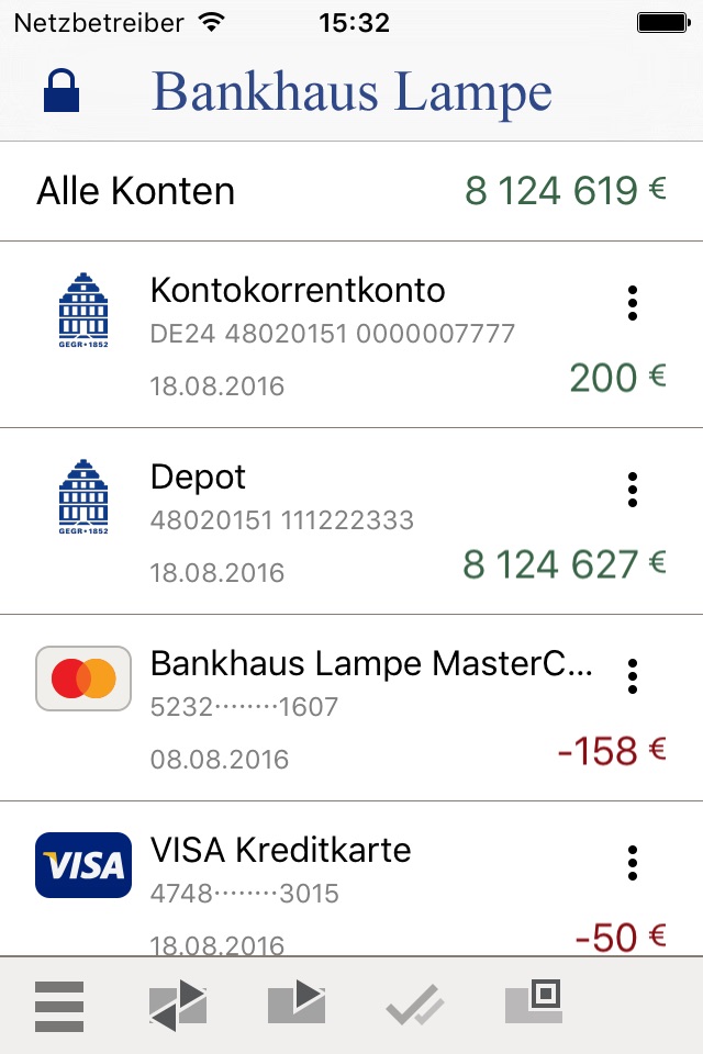 Hauck Aufhäuser Lampe e-cash screenshot 2