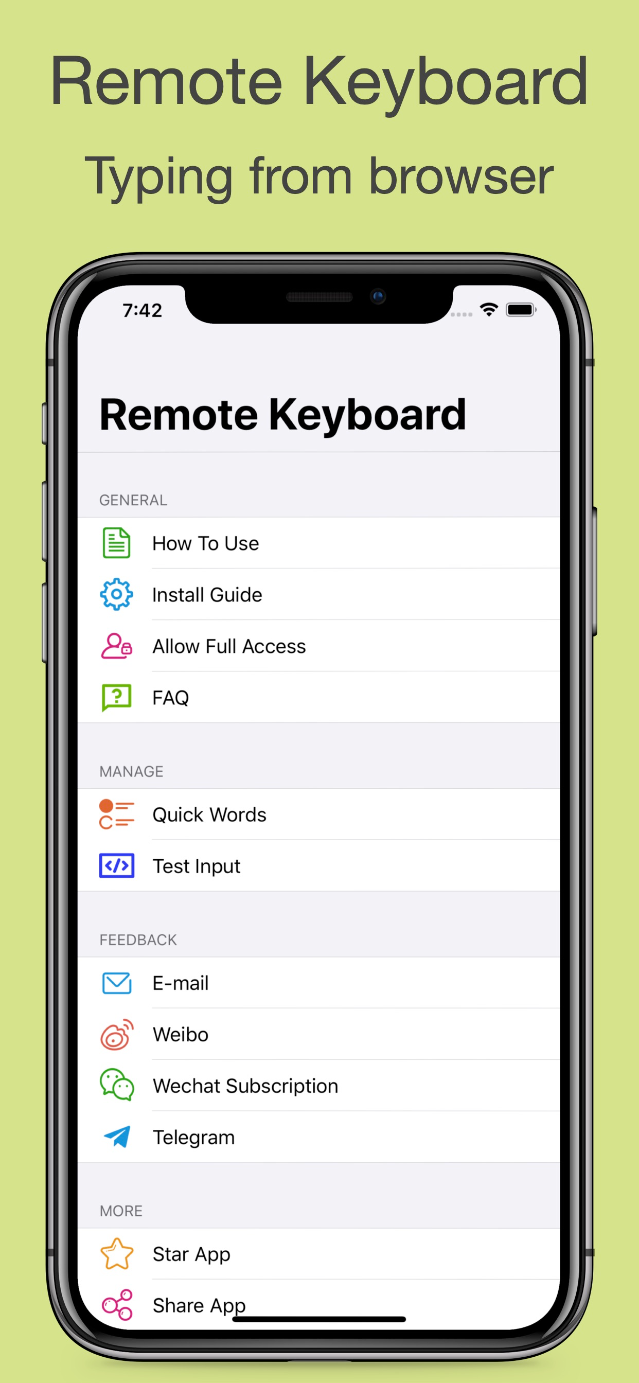 Remote Keyboard