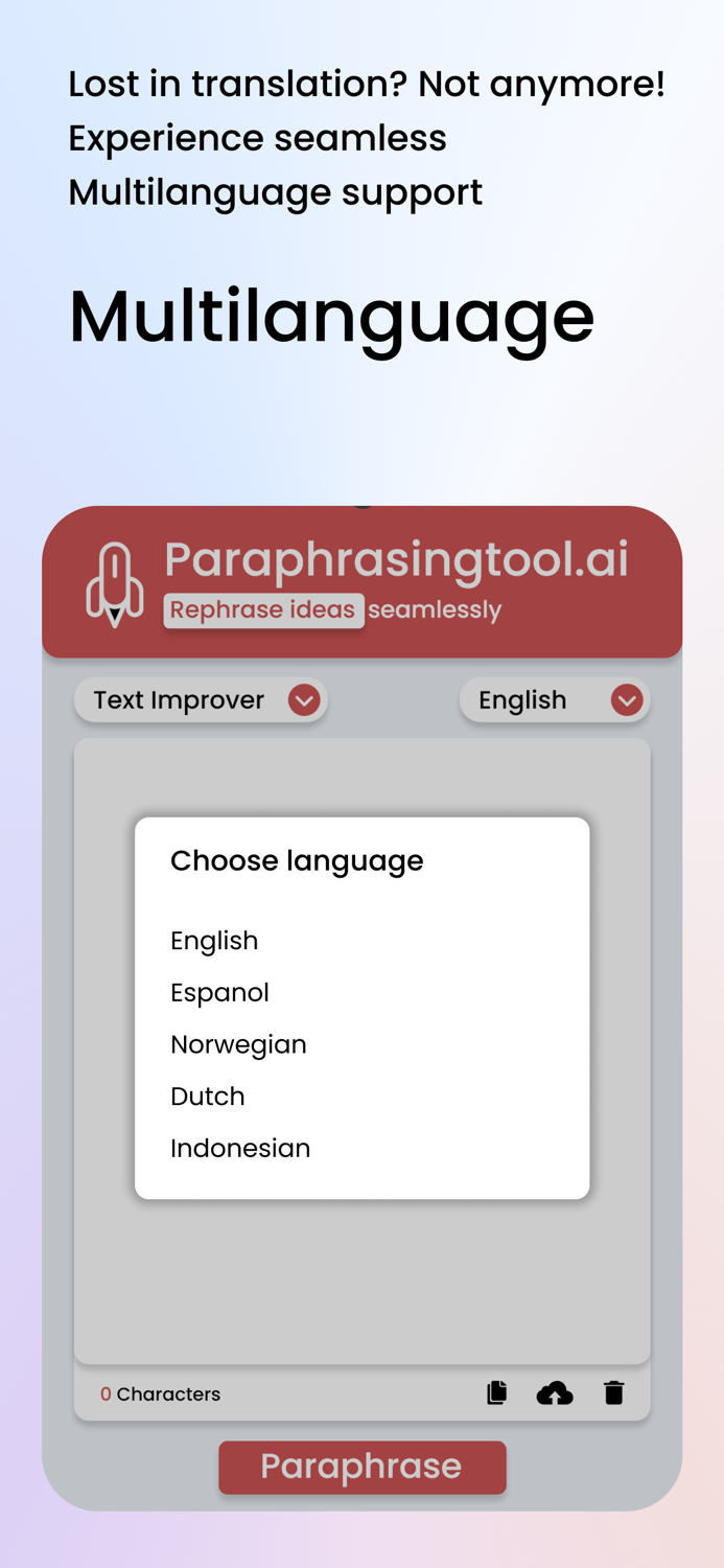 Paraphrasing Tool AI