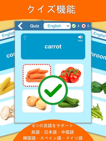 野菜学習カード : 英語学習のおすすめ画像4