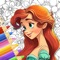 If your daughter likes to princesses and fairy tales, drawing and coloring, this app is perfect for her