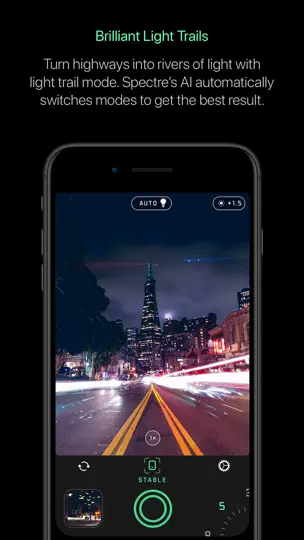 Captura de pantalla de Cámara Spectre en iPhone 6