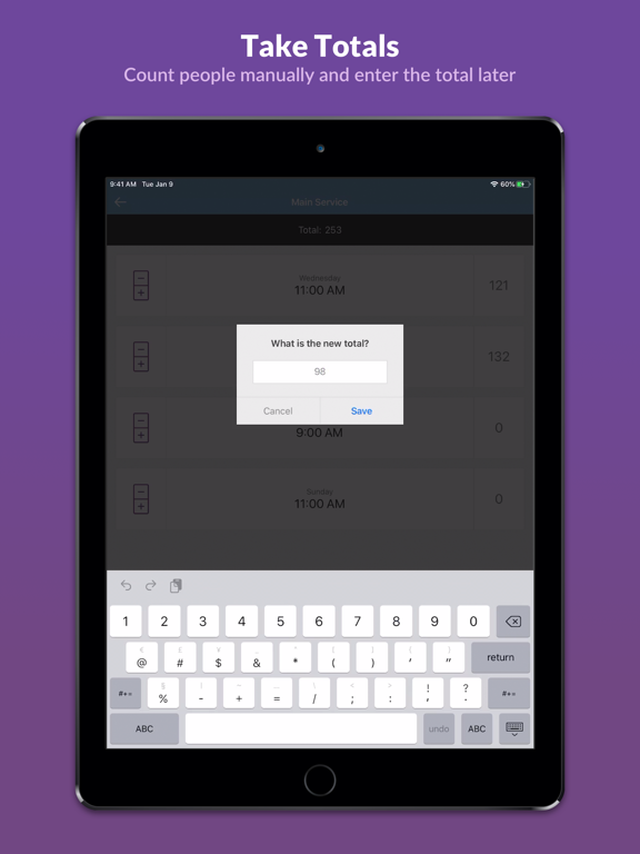 Planning Center Headcounts iPad screenshot 4 - Business app