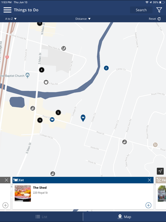 Visit Salado Texas! iPad screenshot 5 - Travel app