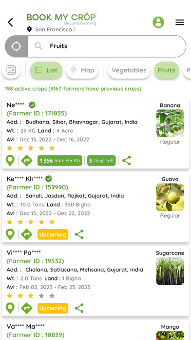Book My Crop - Farmer/Buyer Screenshot