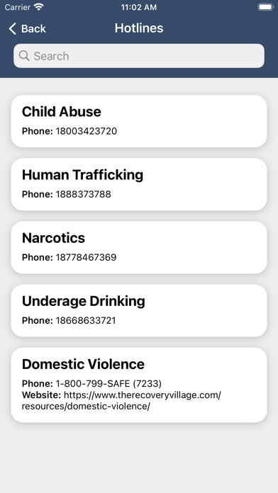 Otsego Department of Health Screenshot