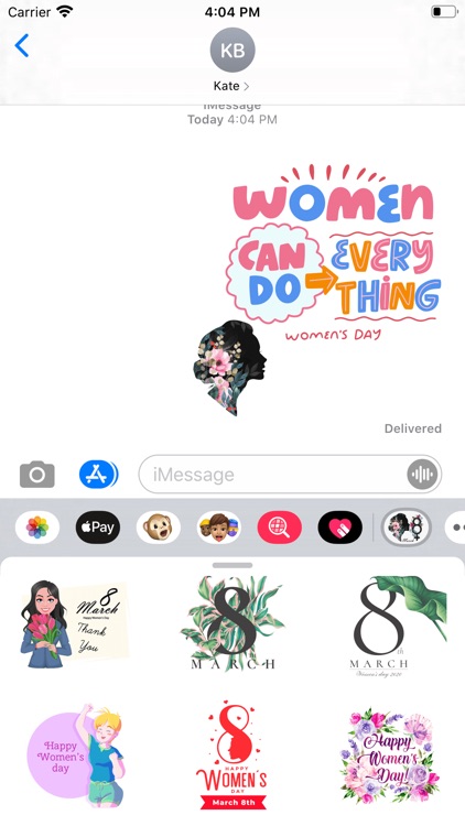 Strong Women's Day Stickers