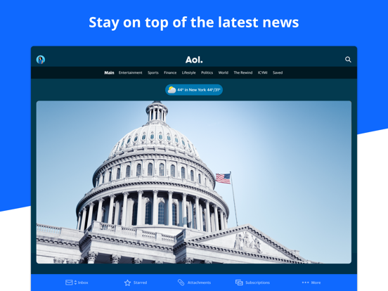 AOL Mail, News, Weather, Video iPad app afbeelding 3