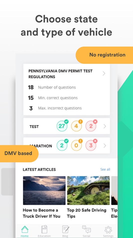 DMV Driving Test Driver Start - 4.7.5 - (iOS)