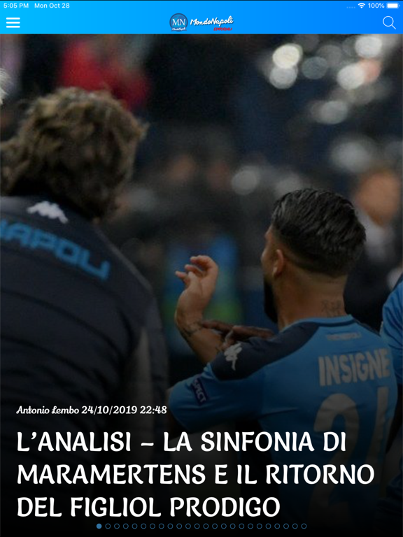 MondoNapoli iPad screenshot 9 - Sports app