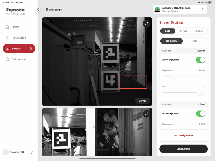 Ingame Field Calibration
