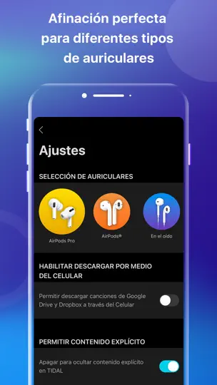 Captura de pantalla de Boom: Bass Booster & Equalizer en iPhone 8