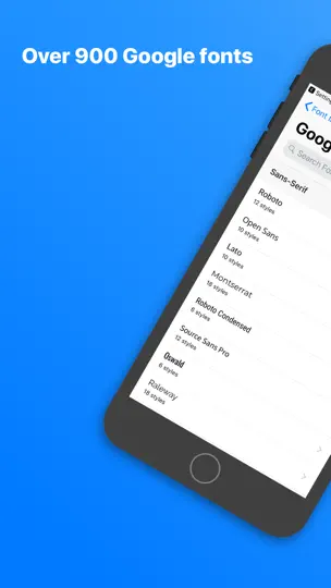 Capture d'écran de XFont - Custom Font Installer sur iPhone 1