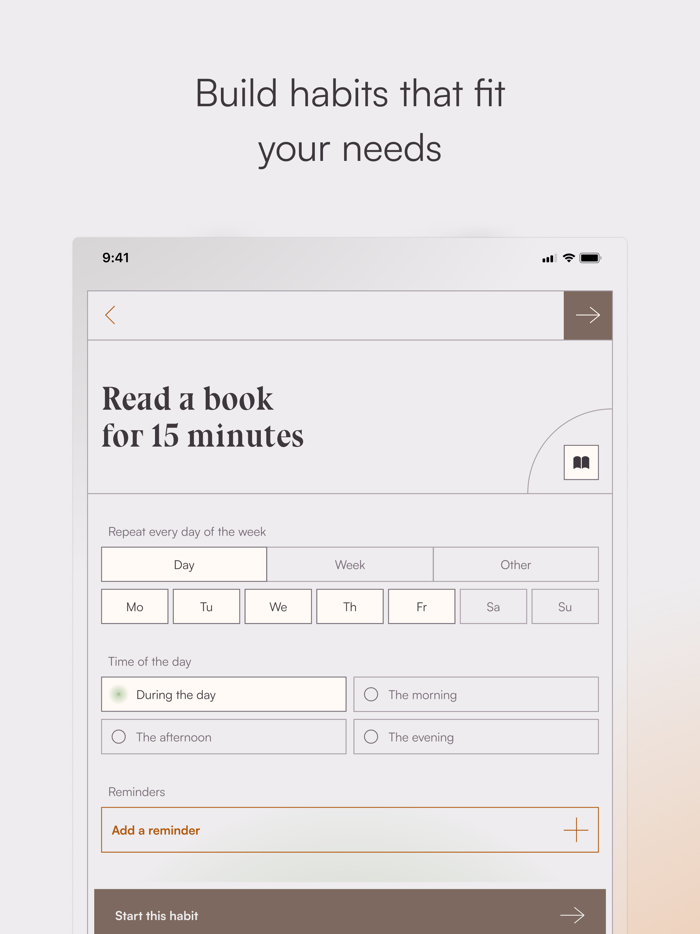 Habitudes Daily habit tracker
