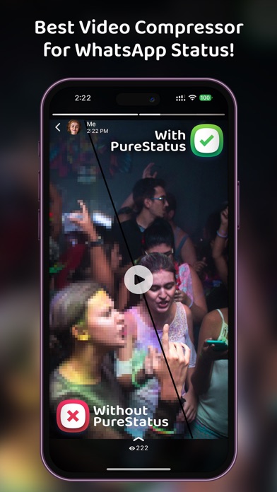 PureStatus: ByeBye Blur Status Screenshot